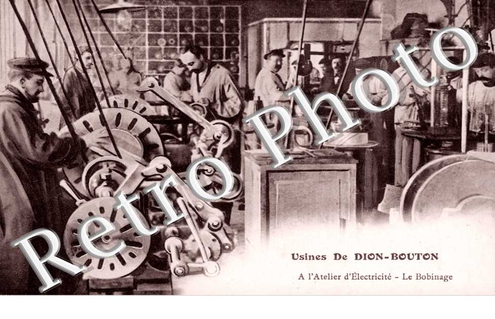 Usines De Dion Bouton Atelier d&#039;electricite le bobinage