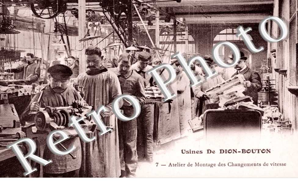 Usines de  Dion Bouton  Atelier de montage des changements de vitesse