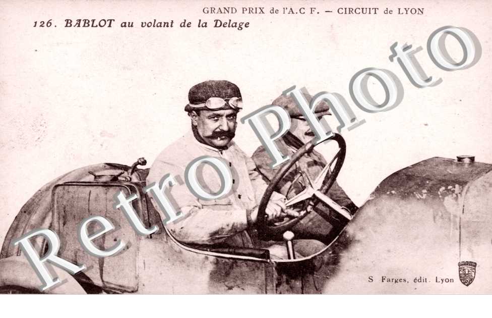 Bablot au volant de la Delage