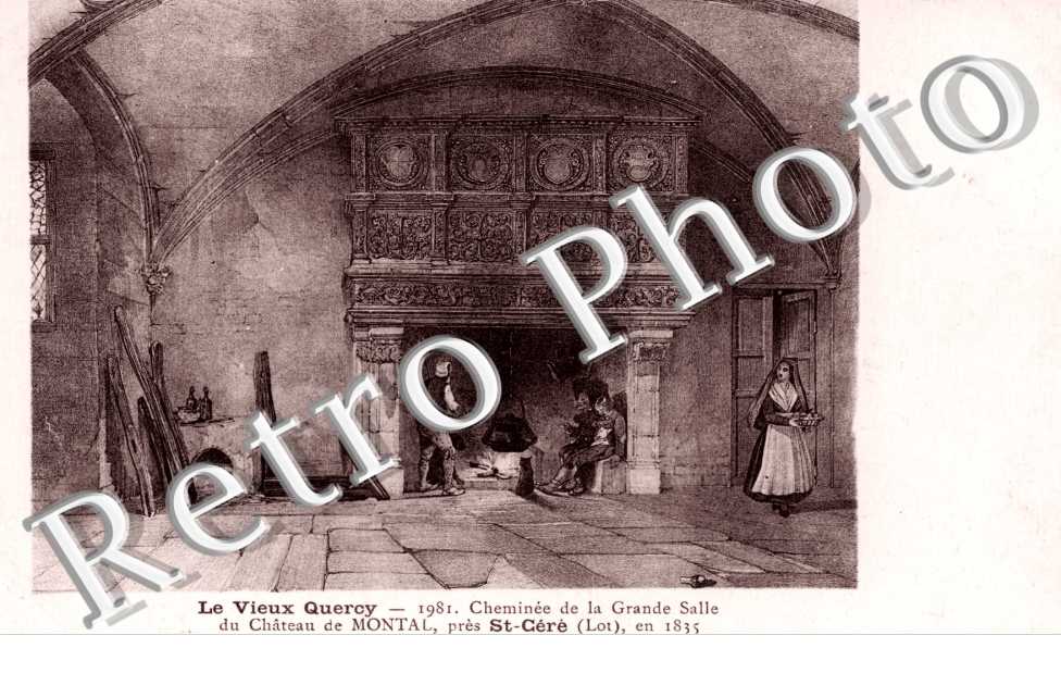 Cheminee du chateau de Montal
