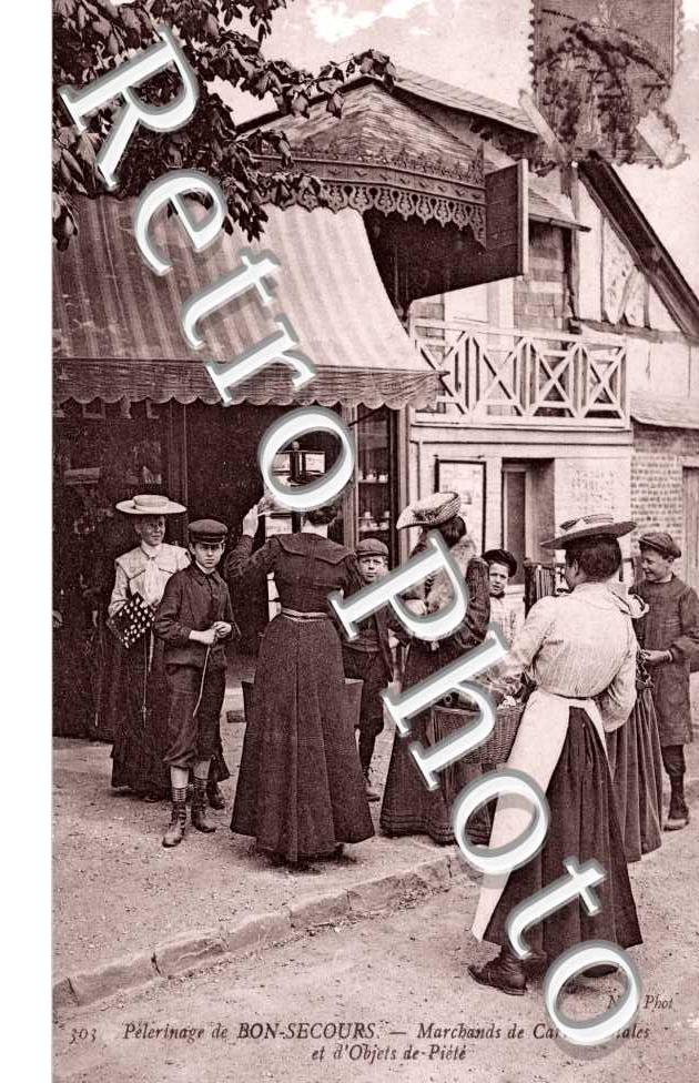 marchands de cartes postales et d&#039;objets de Piete
