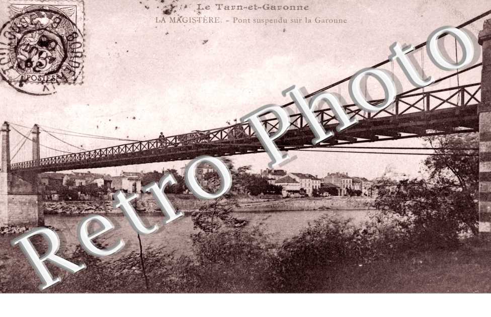 POnt suspendu sur la Garonne
