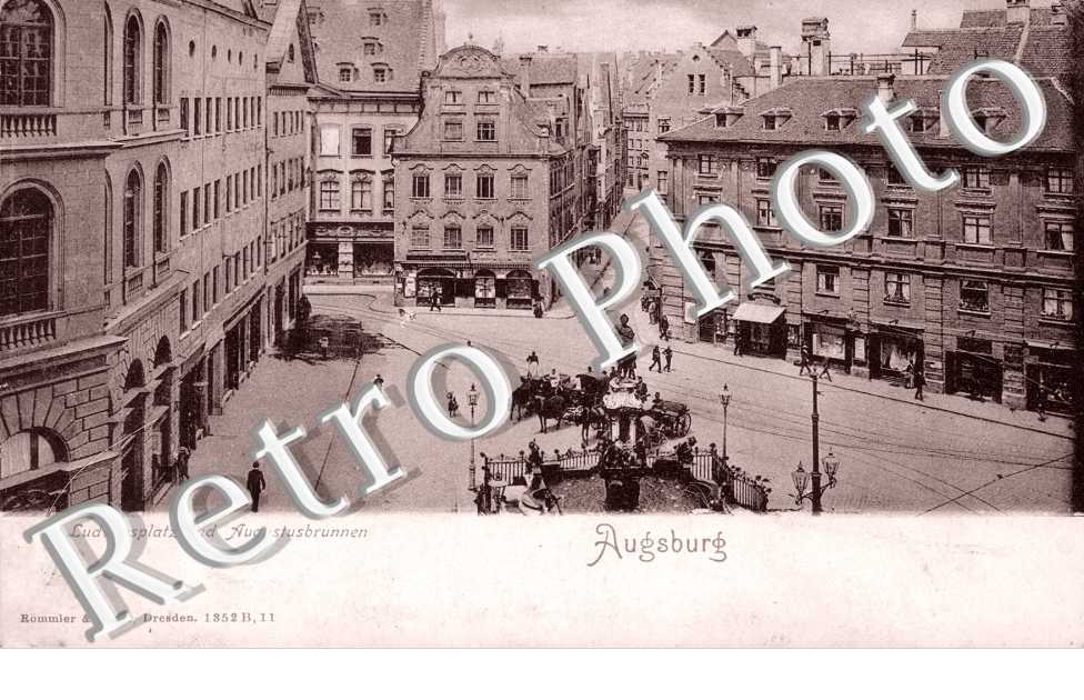 Ludwigsplatz und Augustusbrunnen