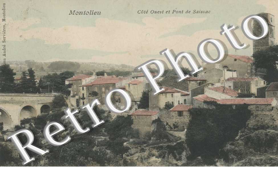 Cote ouest et pont de Saissac