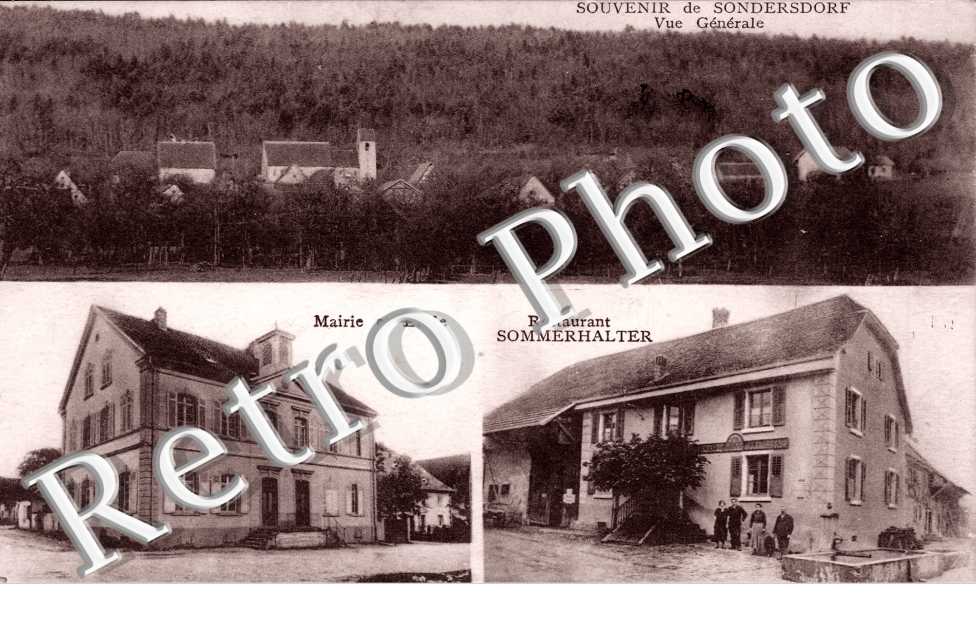 vue generale - Mairie et ecole - Restaurant Sommerhalter
