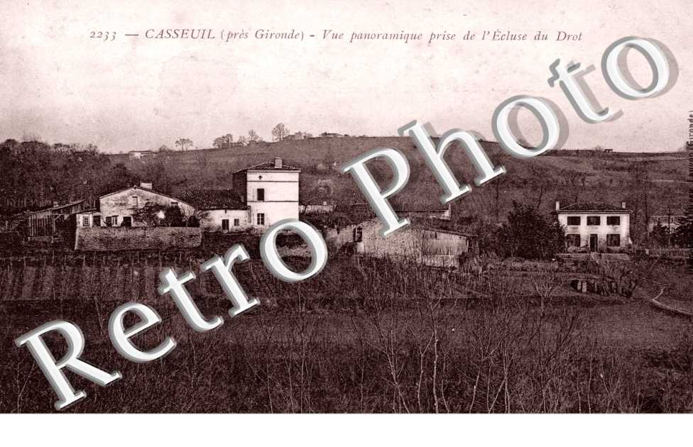 vue panoramique prise de l&#039;Ecluse du Drot
