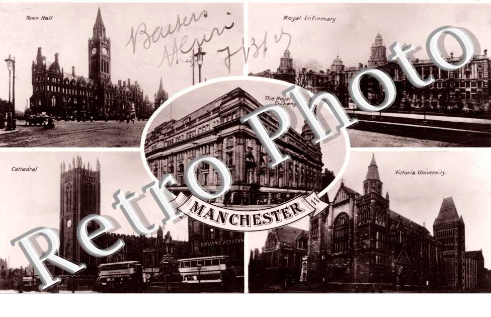 Royal Infirmary, the Cathedral, Town Hall and Victoria University