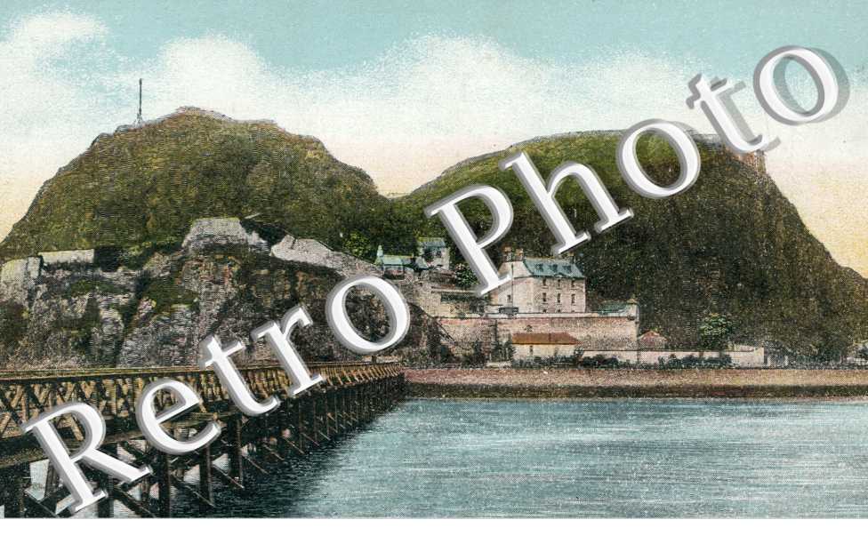 Dumbarton rock and a bridge