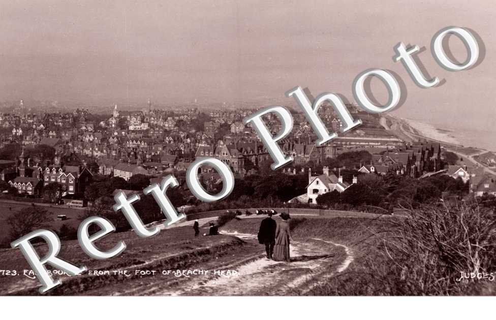 Eastbourne from the foot of Beachy Head