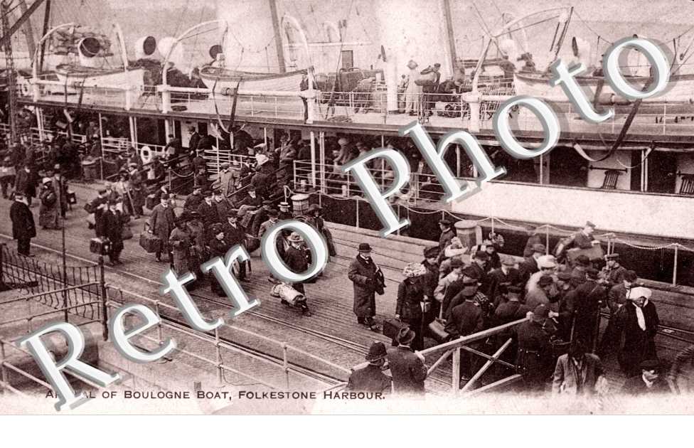 Arrival of Boulogne Boat, Folkestone Harbour