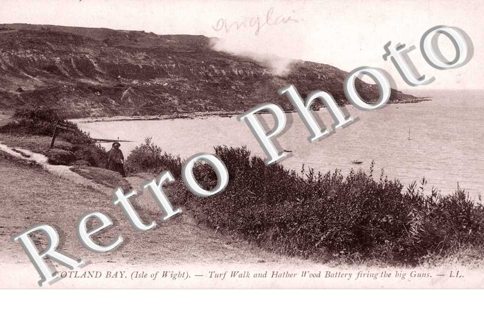Totalnd Bay, Turf Walk and Hatber Hood Battery firing the big Guns