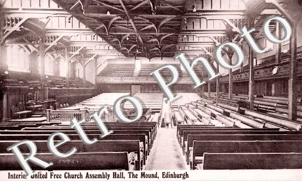 Interior United Free Church Assembly Hall, the Mound