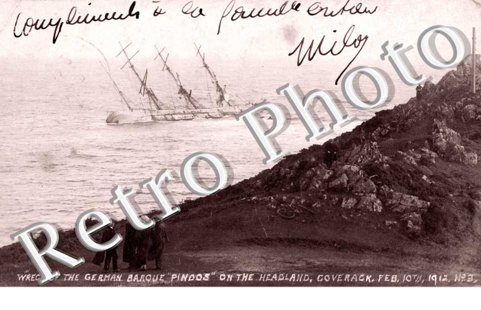 Wreck of the German Barque "Pindos" on the Headland
