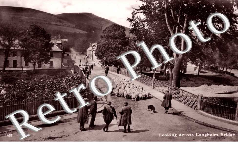 Looking across Langholm Bridge