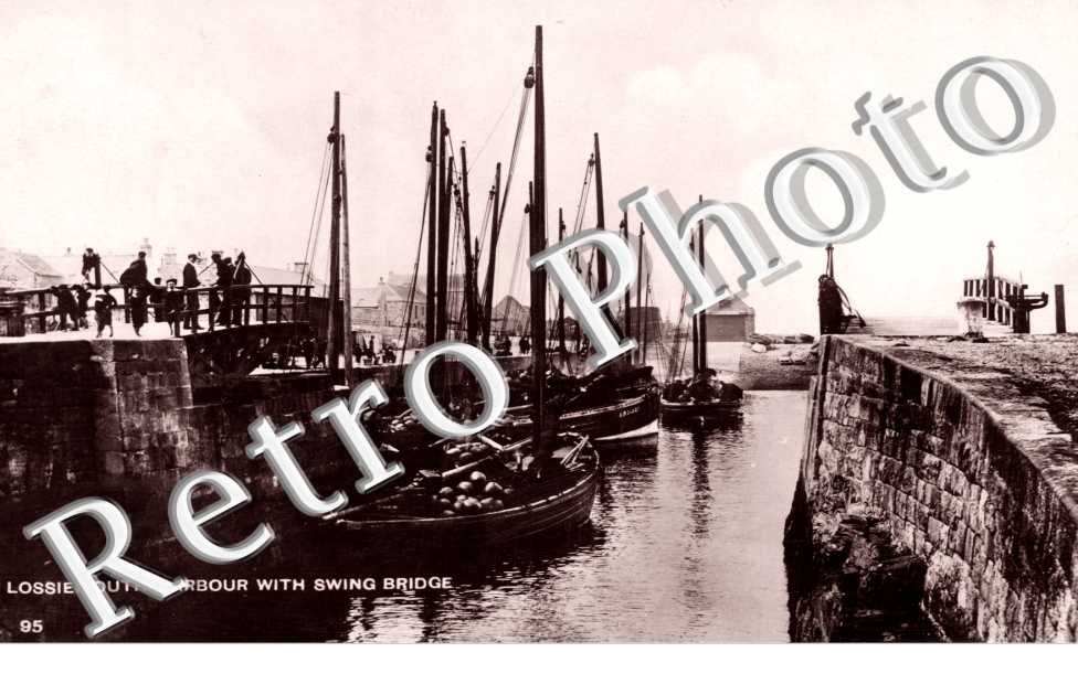 Lossie Mouth Harbour with Swing Bridge