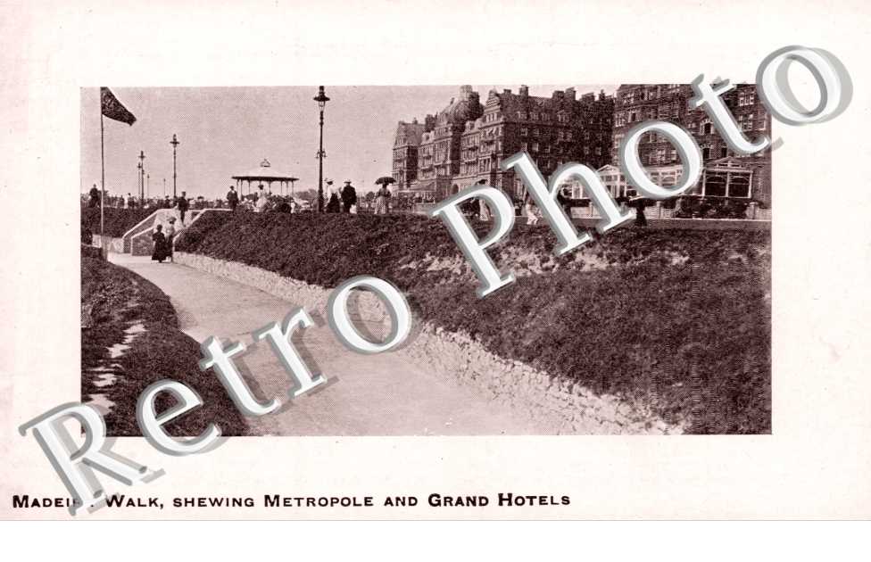 Madeira walk shewing Metropole and Grand Hotels