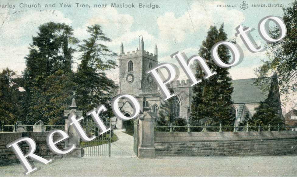 Darley Church and Yew Tree near Matlock Bridge