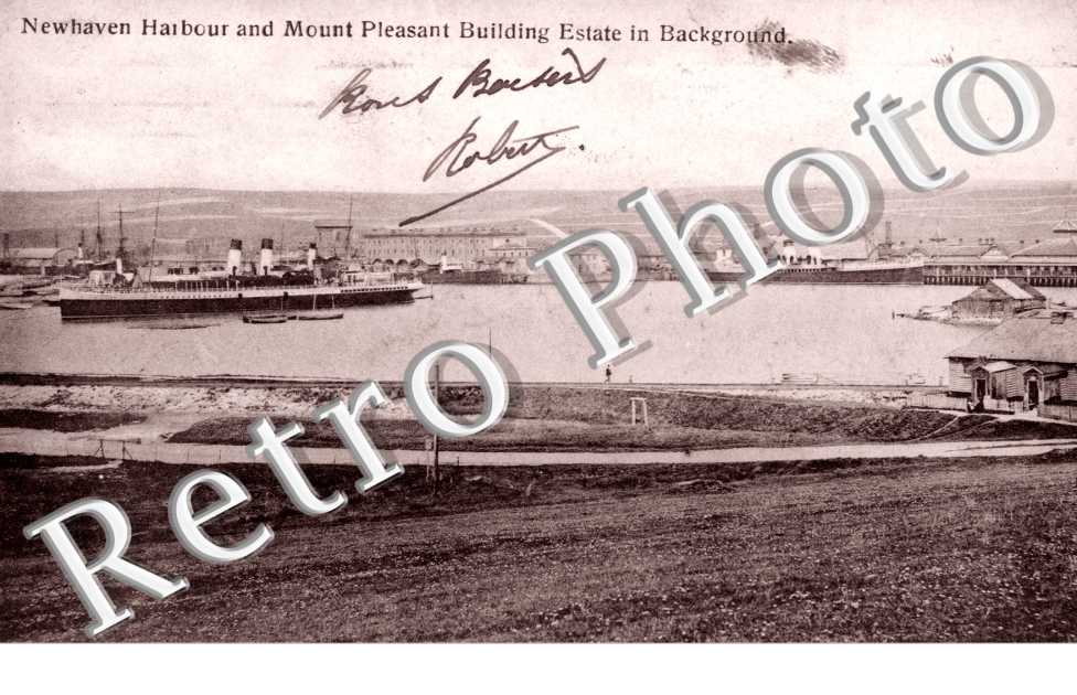 Newheaven Harbour and Mount Pleasant Building Estate in background