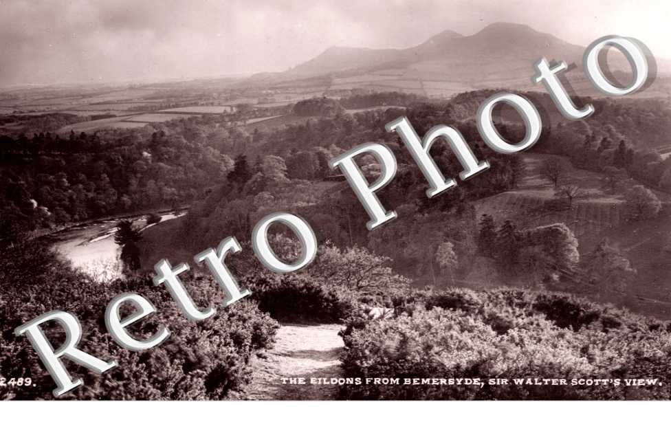 The Eildons from Bemersyde, Sir Walter Scott&#039;s view