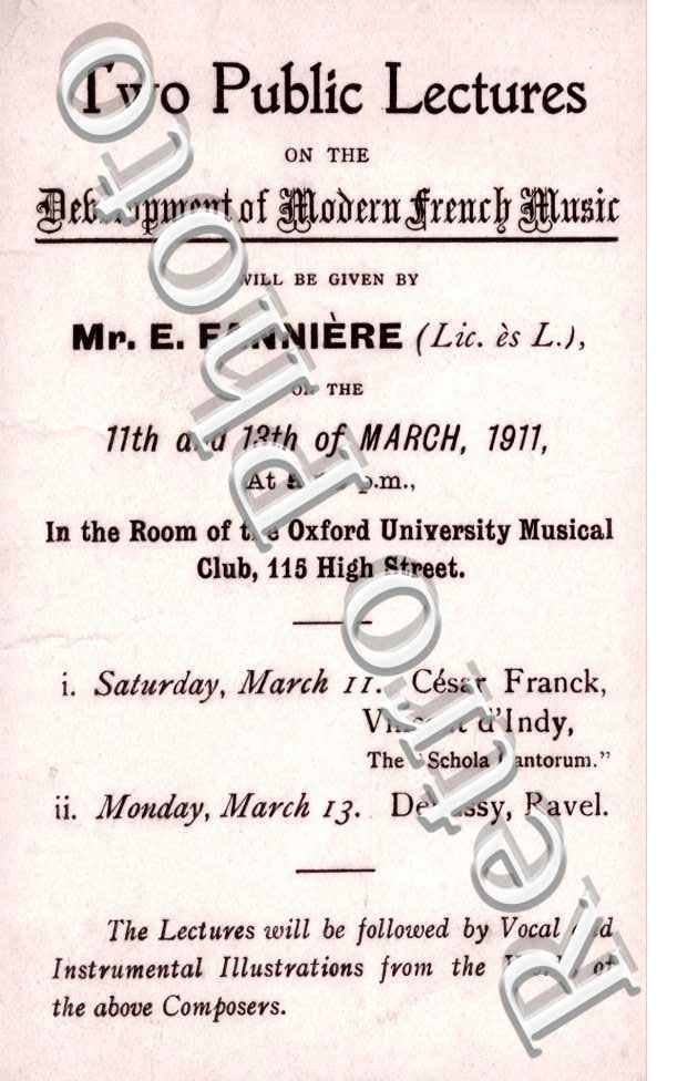 "Two Public Lectures"