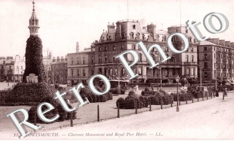 Clarence Monument and Royal Pier Hotel