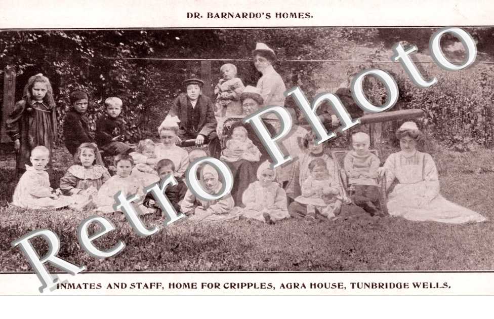 Inmates and Staff, Home for Cripples, Agra House, Tunridge Wells