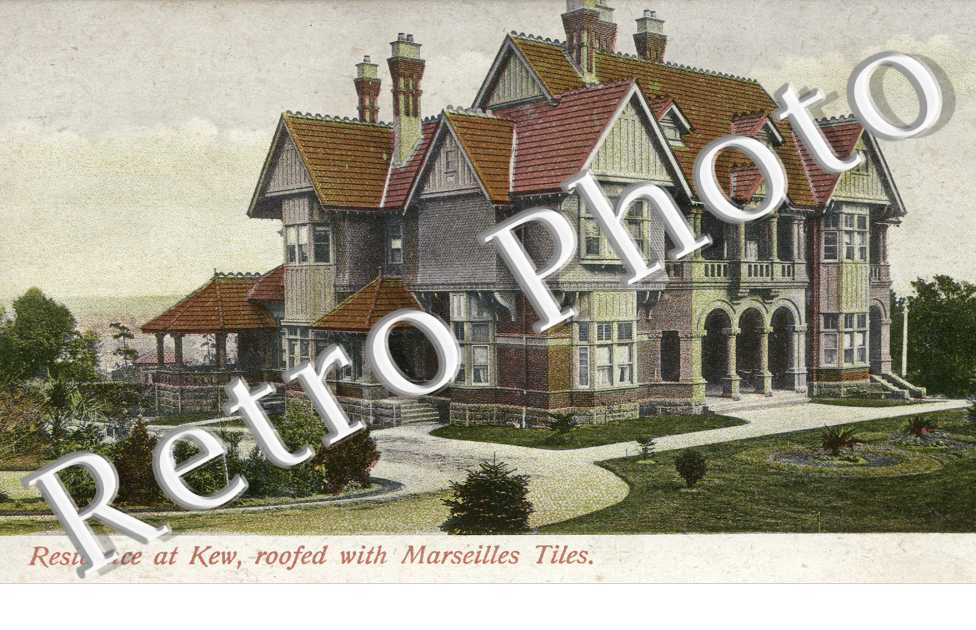 Residence at Kew roofed with Marseilles Tiles