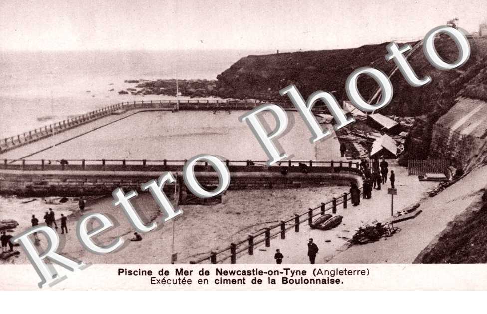 Piscine de Mer de Newcastle-on-Tyne executee en ciment de la Boulonnaise