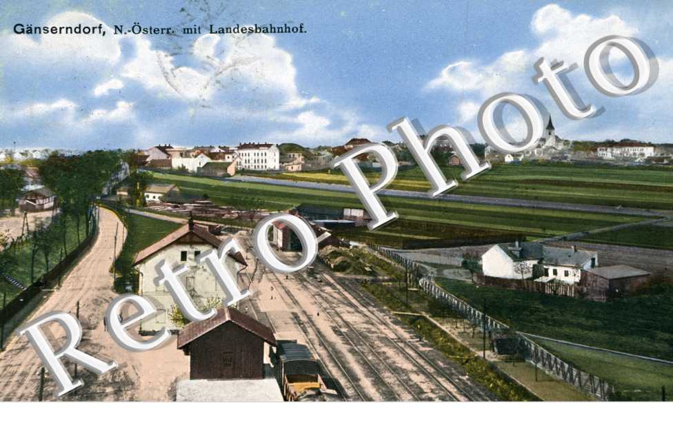 Ganserndorf mit Landesbahnhof