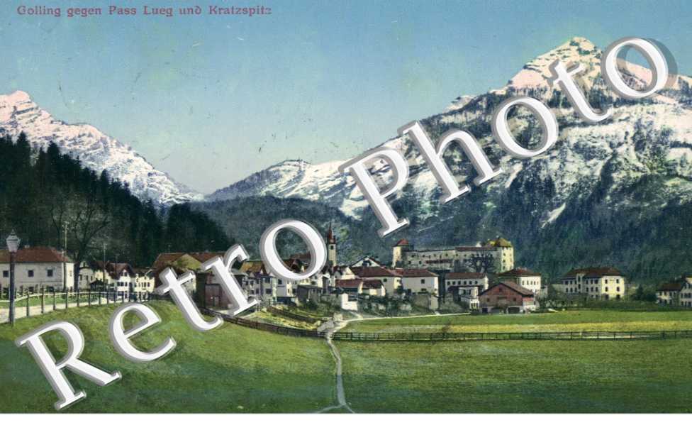 Golling gegen Pass Lueng und Kratzspitz