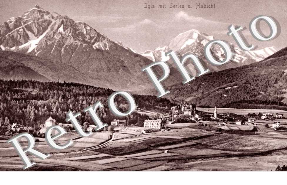 Igls mit Serles und Habicht