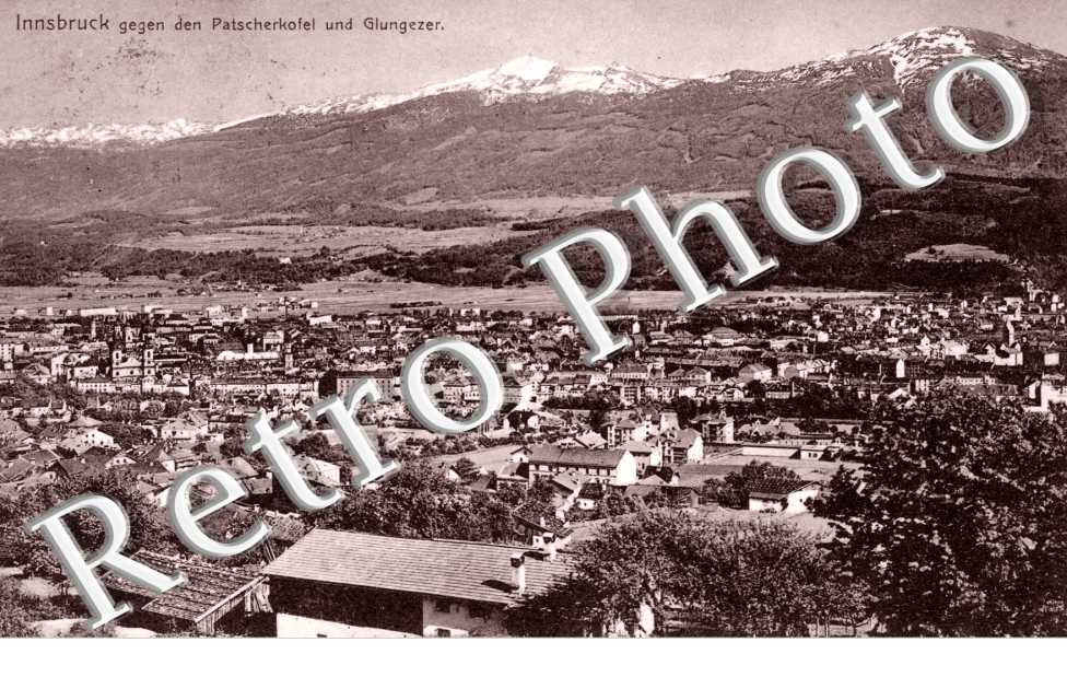 Innsbruck gegen den Patscherkofel und Glungezer