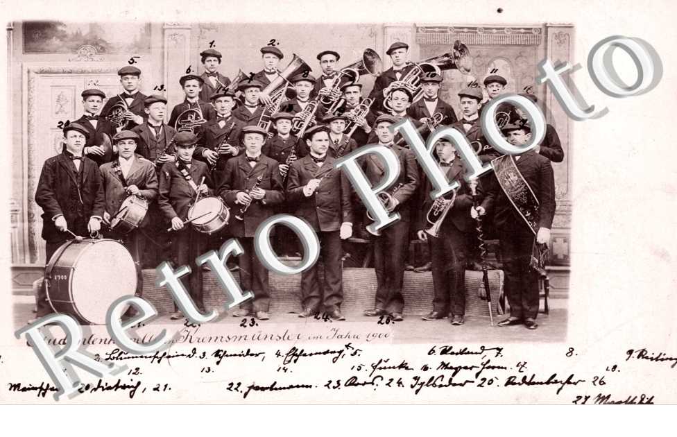 Studentenkapelle in Kremsunster in Jahre 1900