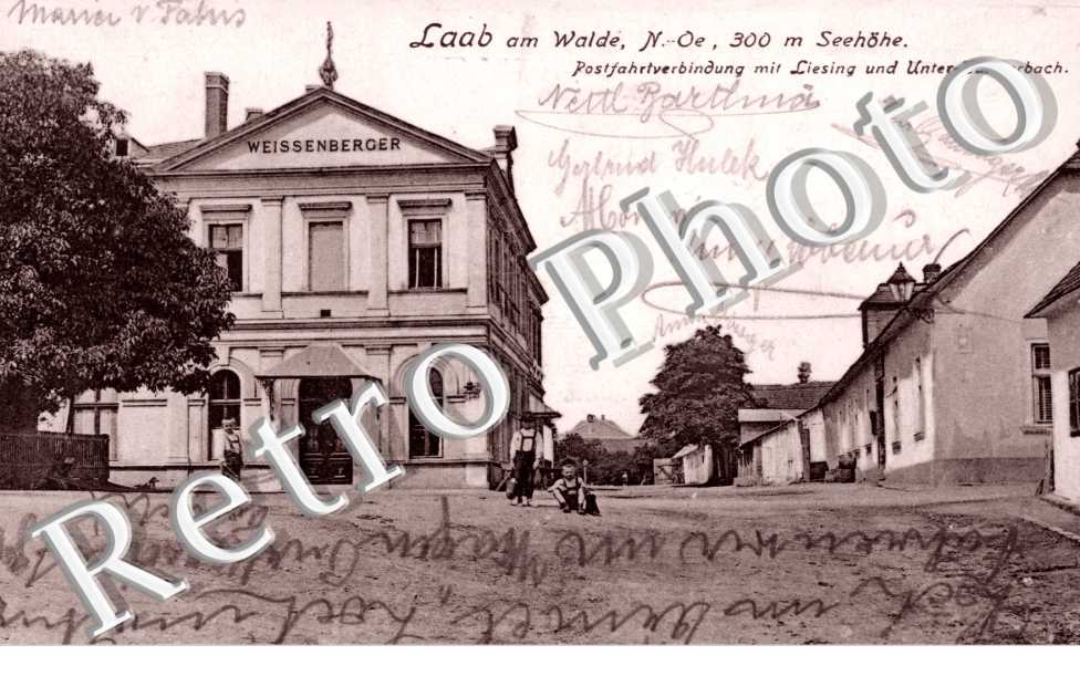 Laab am Walde, Postfahrtverbindung mit Liesing und Unter-Tulinerbach