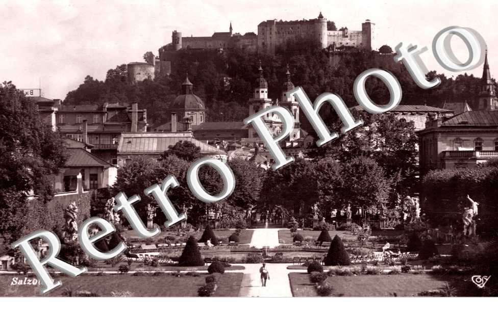 Jardin Mirabell, le Dome et le Chateau