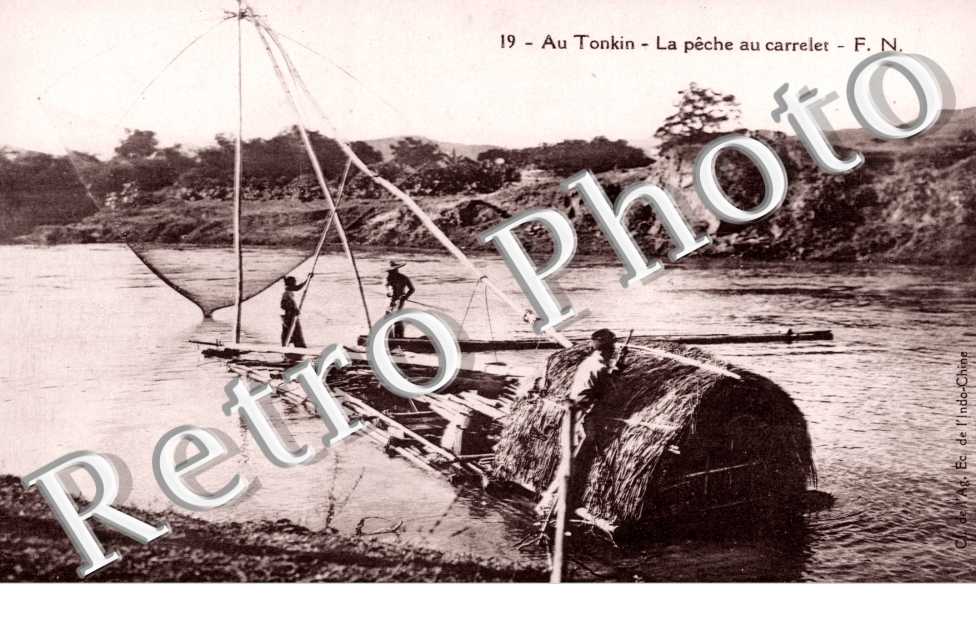 Tonkin, la Peche au carrelet