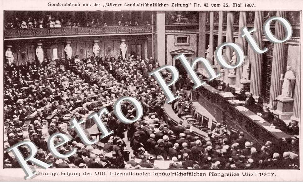 Eroffnungs Sitzung des VIII. Internationalen landwirtschaftlichen Kongresses Wien 1907