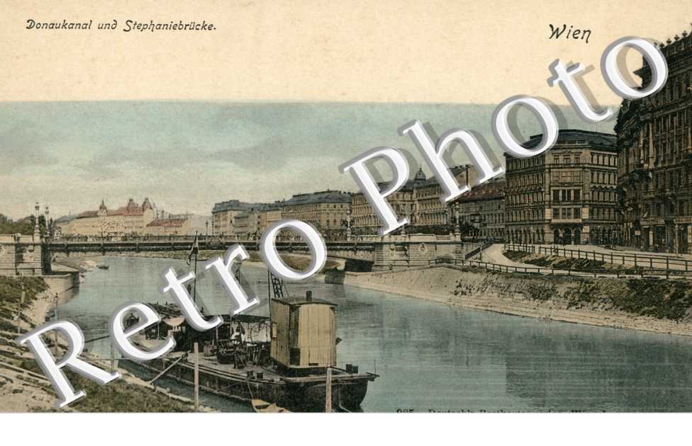 Donaukanal und Stephaniebrucke