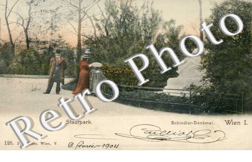 Stadtpark. Schindler-Denkmal
