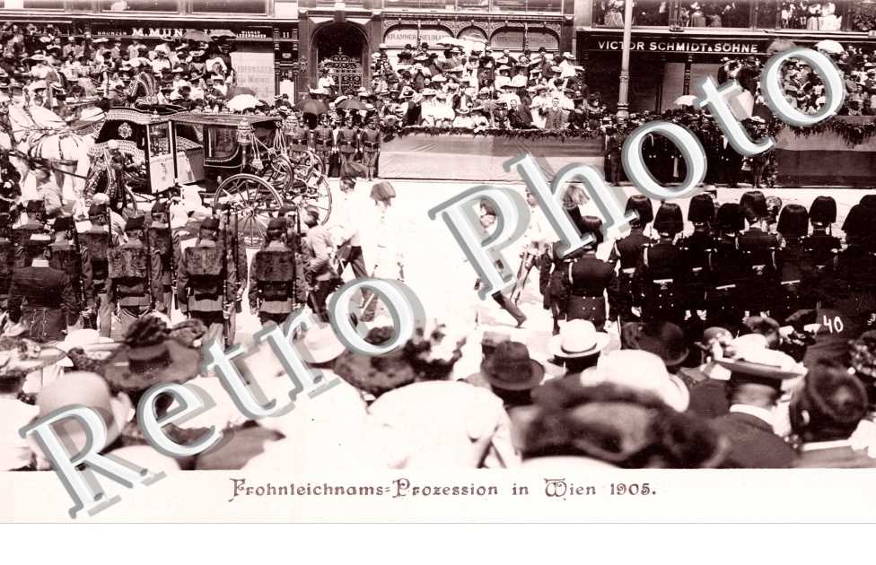 Frohnteichnams Prozession in Wien 1905