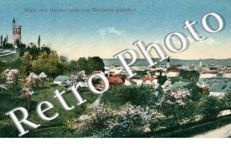 Wels und Marienwarte von Thalheim gesehen