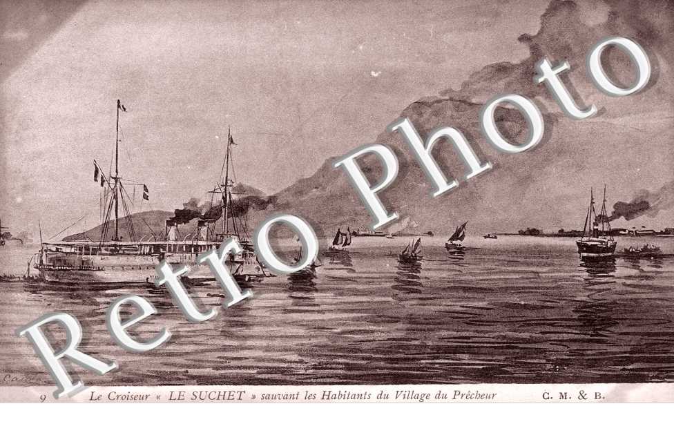 le Croiseur "Le Suchet" sauvant les Habitants du Village du Precheur