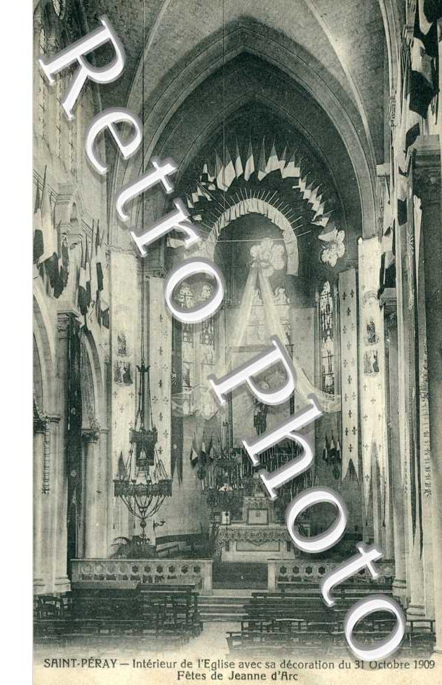 Interieur de l'Eglise, fetes de Jeanne d'Arc