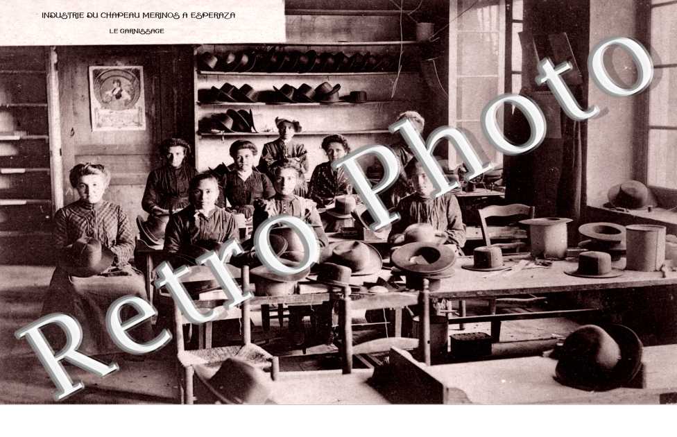 Industrie du chapeau Merinos - le Garnissage