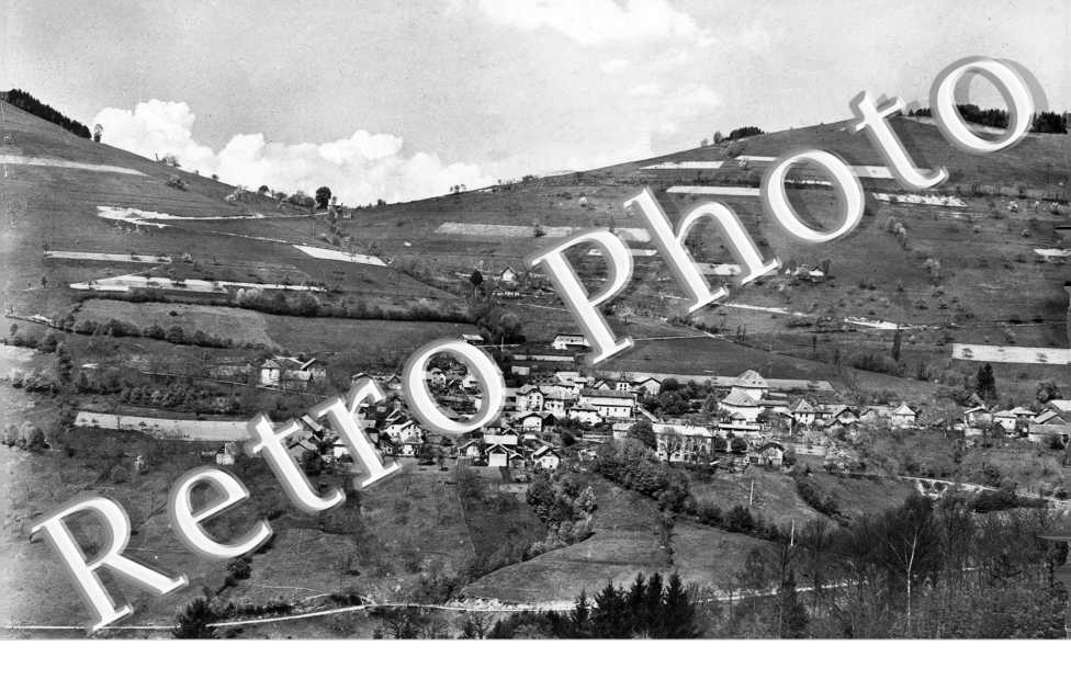 Vue générale avec col d&#039;Hurtières  -  annees 50/60