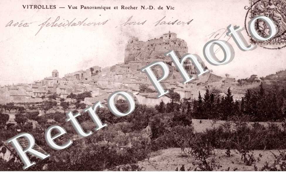 Vue panoramique et Rocher ND de Vic