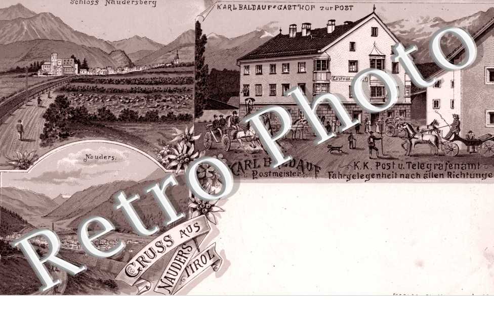 Karl Baldauf  Gasthof zur Post  Schloss naudersberg