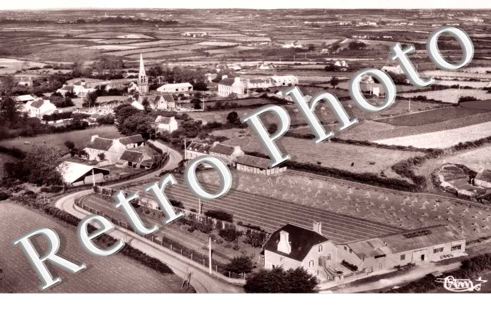 vue generale aerienne - annees 60