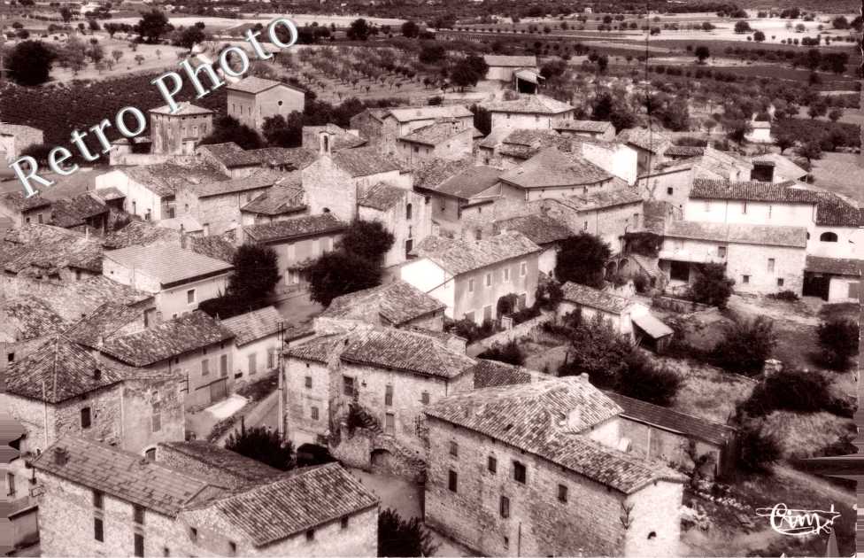 vue generale  aerienne  -  annees 50