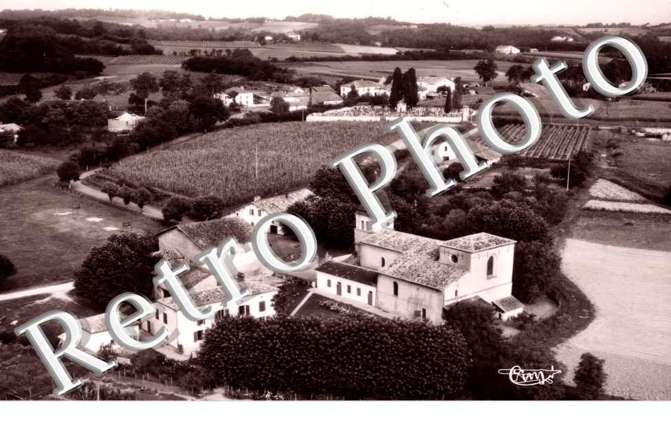 vue generale  aerienne - annees 50